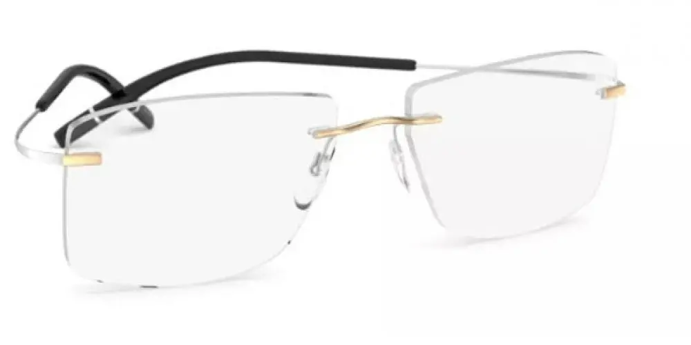 Silhouette Tma The Icon Gold Edition Demo Rimless 5539 Eyeglasses 1