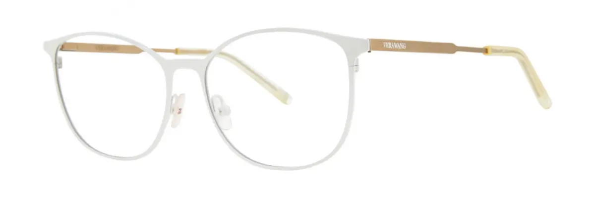 Vera Wang VL04 Elegant Full-Rim Eyeglasses with Crystal Accent