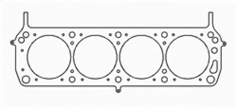 Cometic Mls Cylinder Head Gasket For Ford/Brodix 351 Windsor V8 – .040" Thickness, 4.125" Bore, R452 Block, Ascs-Spec Heads 1
