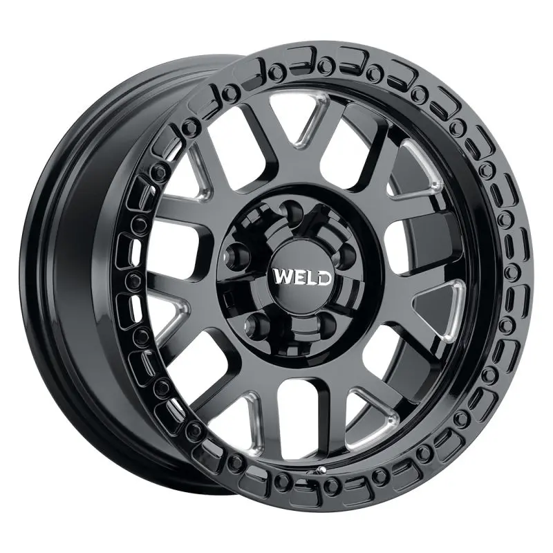 Weld Off-Road W105 Cinch Forged Aluminum Wheel – 17×10″, 5×114.3/5×127, -25Mm Offset, Satin Black & Gloss Black Finish 1