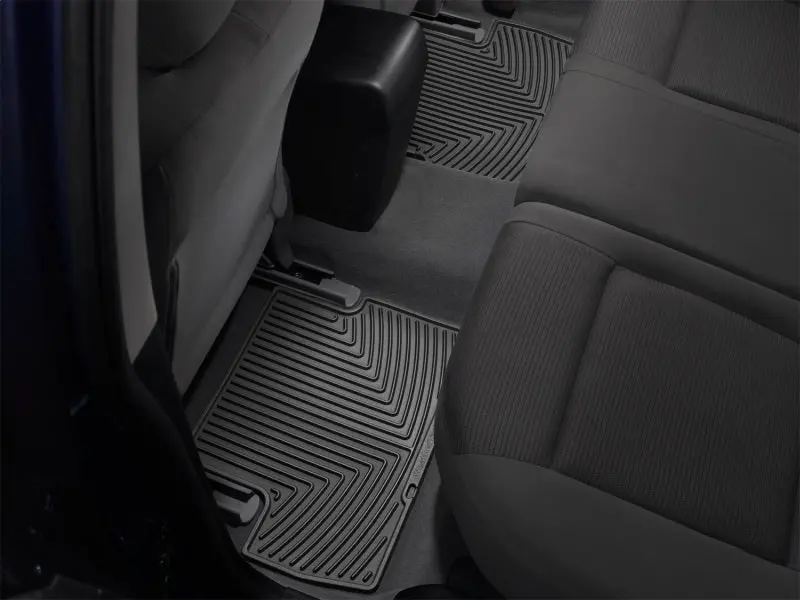 Weathertech 08-10 Ford F250/F350/F450/F550 Rear Rubber Mats - Black 1