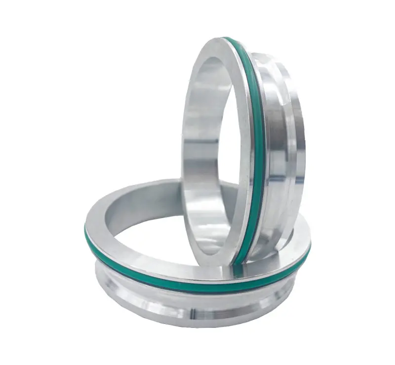 Granatelli 3.5In Stainless Steel Dual Seal Clamp Weld-On Ferrule Set 1