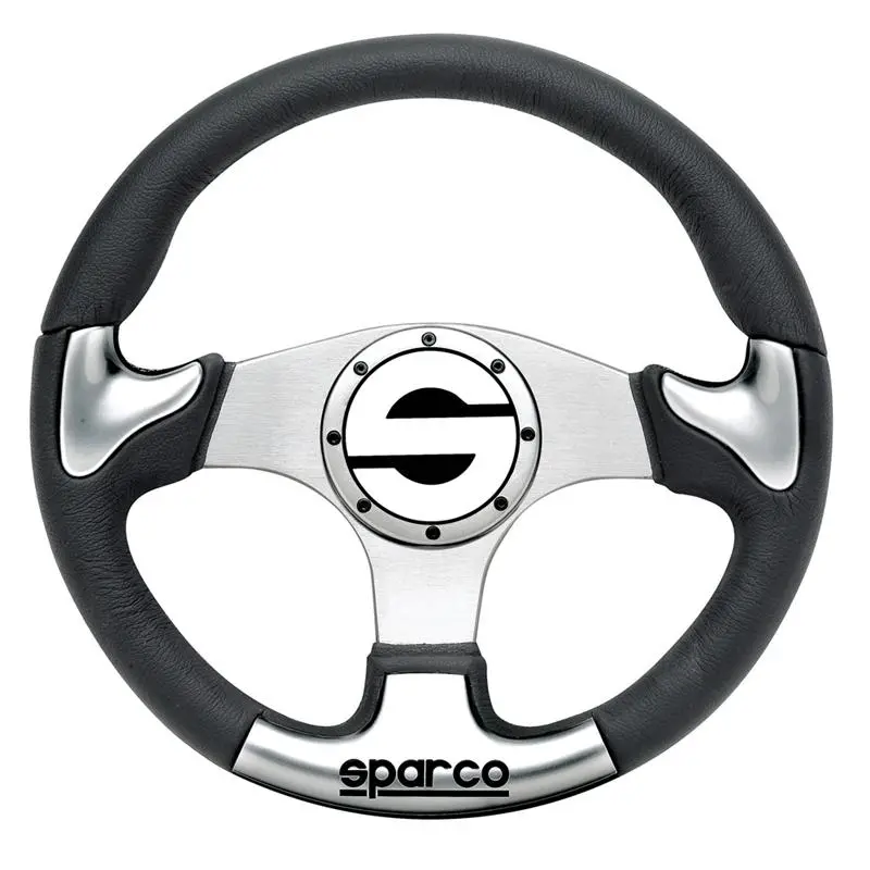 Sparco Strwhl P222 Steering Wheel – Silver Finish 1