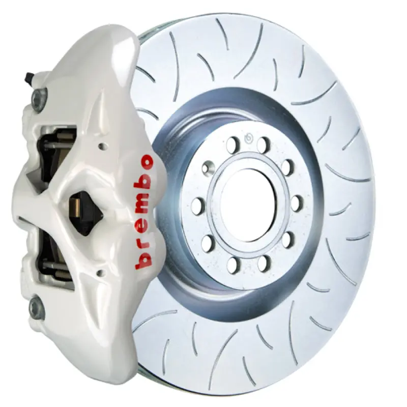 Brembo 17+ A4/18+ A5/18+ S4/18+ S5 Front Gt Bbk 6 Piston Cast 380X34 2Pc Rotor Slotted Type3- White 1