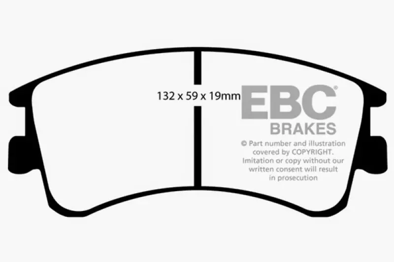 Ebc Yellowstuff High-Performance Front Brake Pads For 2003–2005 Mazda 6 2.3L 1