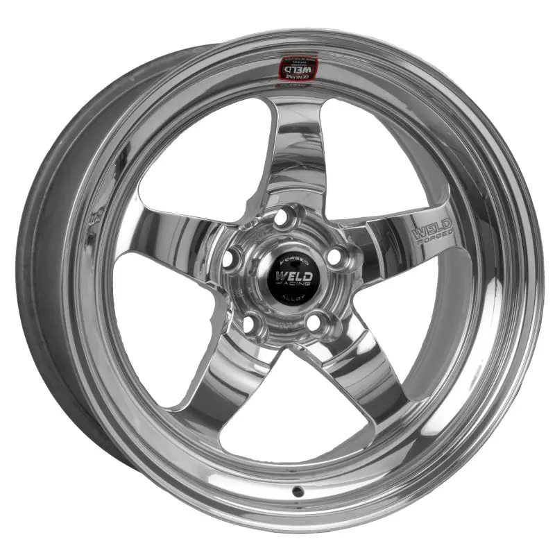 Weld S71 Polished 18X12-Inch Wheel – 5X4.75 Bolt Pattern, 7.6In Backspace, Non-Beadlock 1