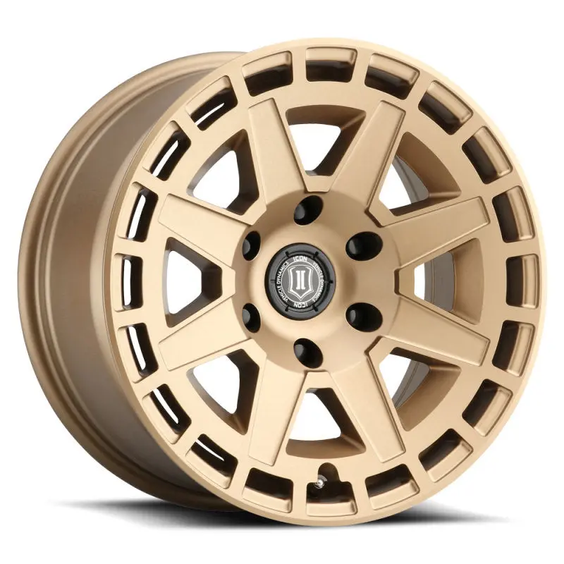 Icon Compass Satin Brass Wheel – 17X8.5In, 6X5.5In, Zero Offset, 4.75In Backspace 1