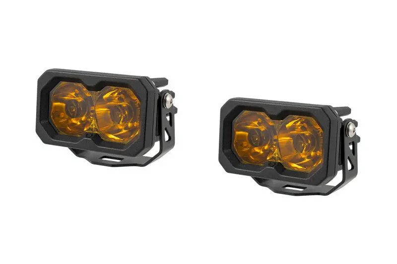 Diode Dynamics C2 2.0 Sport Yellow Spot Lights – Abl-Compliant, Standard Beam Pattern (Pair) 1