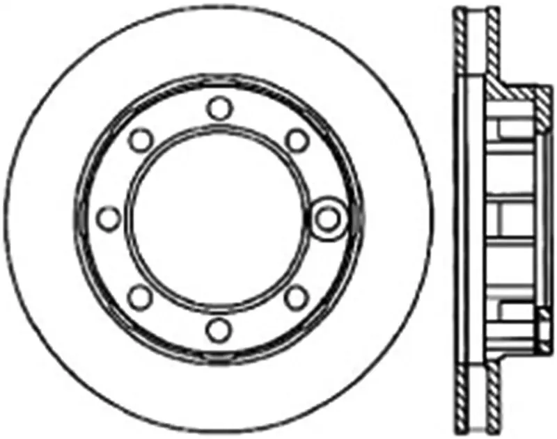 Stoptech Cryo-Treated Slotted Brake Rotor – Front Left, 1971–1986 Chevrolet K20 Suburban 1
