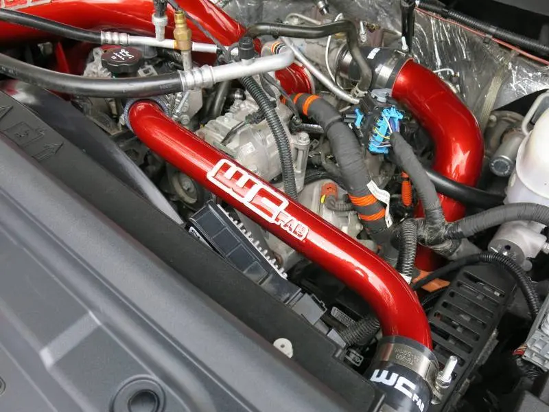 Wehrli Upper Coolant Pipe – Candy Teal Anodized, For 2011–2016 Chevrolet 6.6L Lml Duramax 1