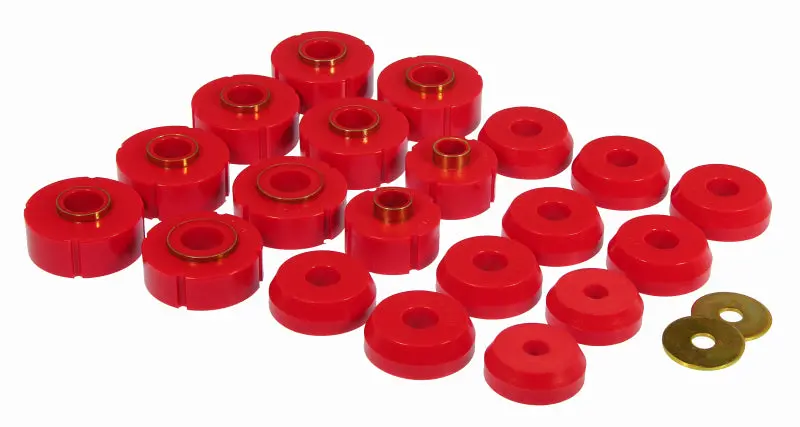 Prothane Red Polyurethane Body Mount Kit For Ford F-150 & F-250 Light Duty (Standard/Extended/Crew Cab) 1