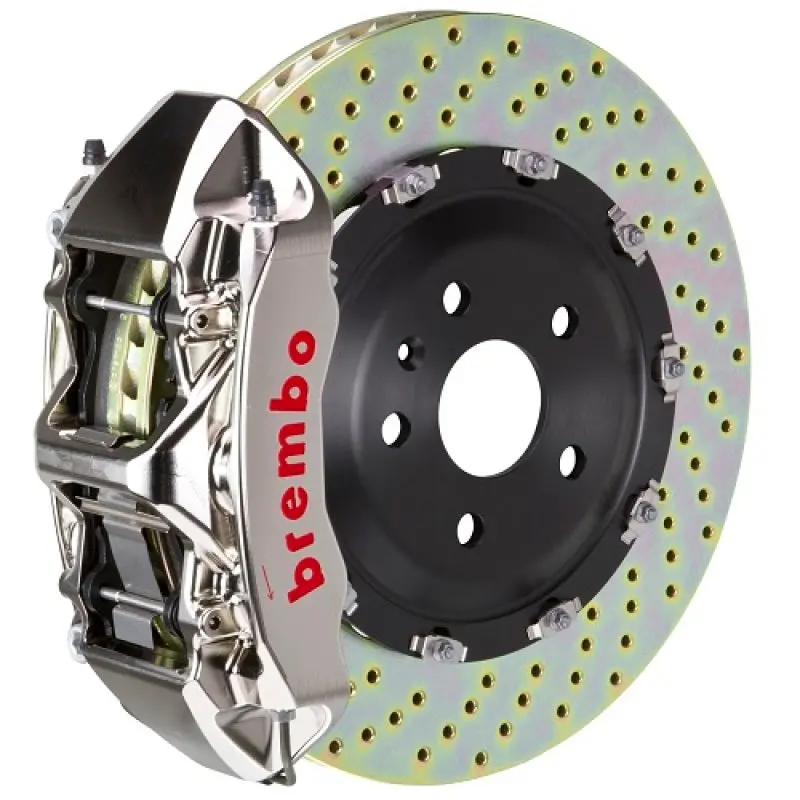 Brembo 16+ Xf Front Gtr Bbk 6 Piston Billet380X34 2Pc Rotor Drilled- Nickel Plated 1