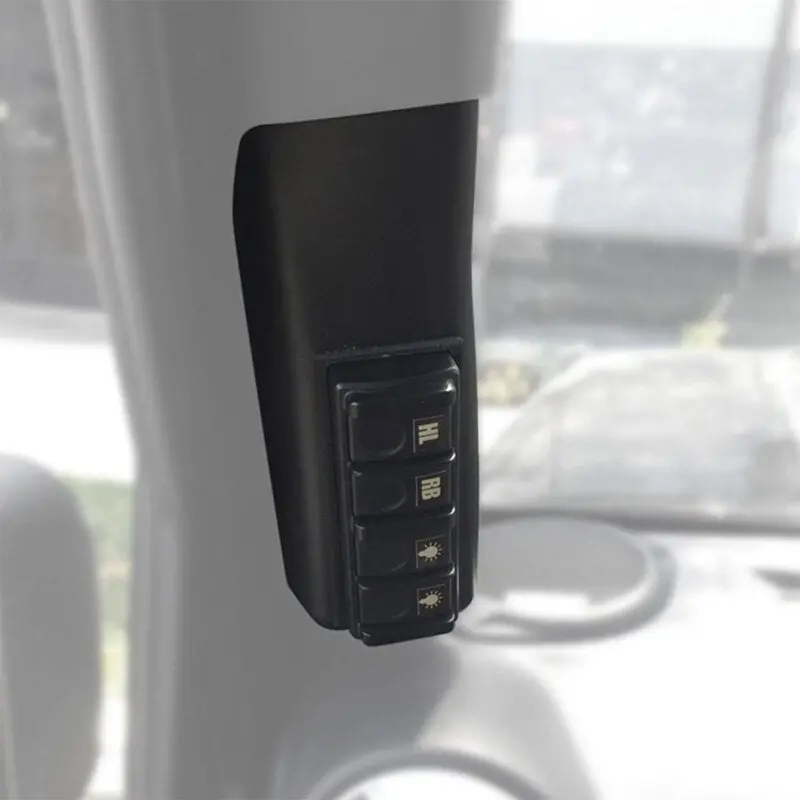 Oracle Trigger Remote Mount Kit For Jeep Jk A-Pillar – Integrated Led Activation 1