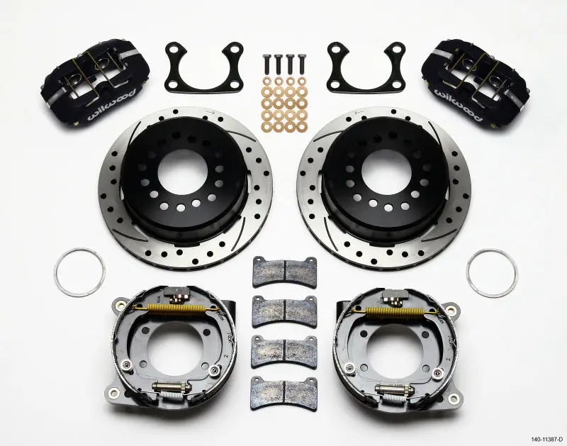 Wilwood Dynapro Low-Profile Parking Brake Kit – 11" Drilled, Big Ford Fitment 1