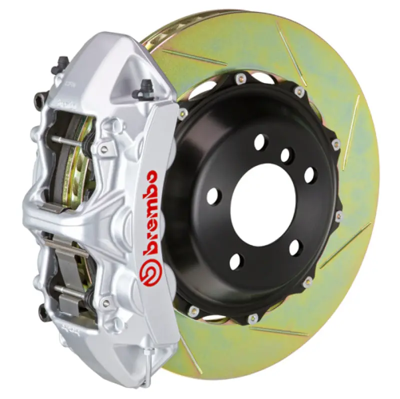 Brembo Big Brake Kit For Ferrari F430 Scuderia (2008–2009) – 380X32Mm Slotted Two-Piece Rotors, Silver Finish 1