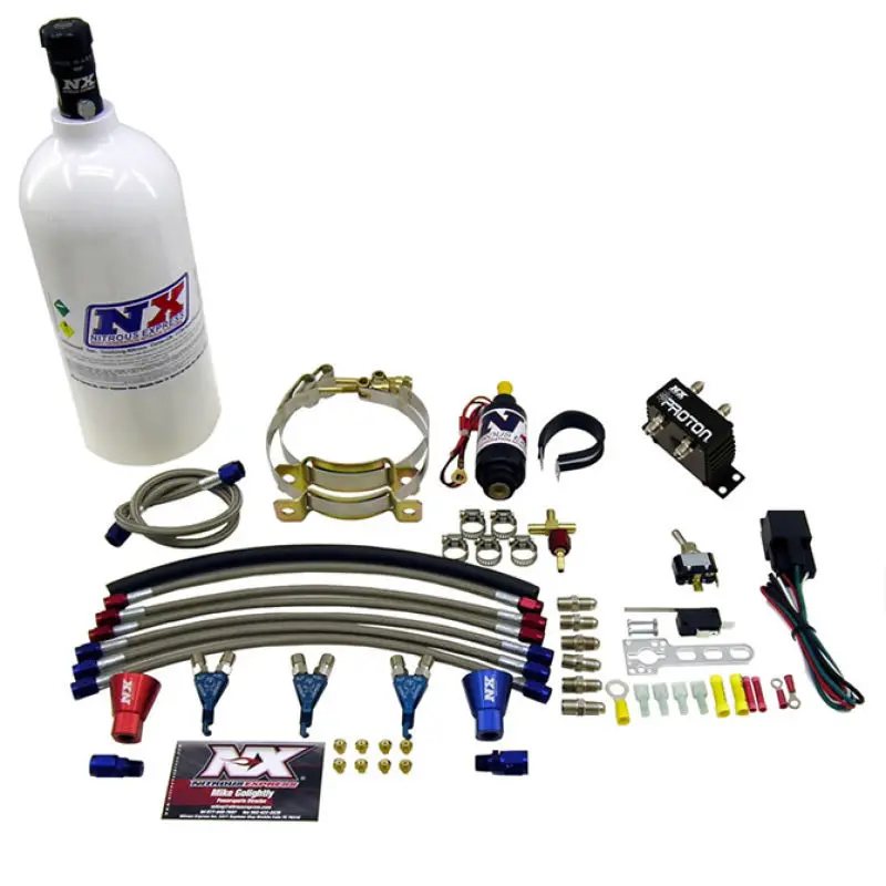 Nitrous Express Proton Three-Cylinder Nitrous System With 1-Lb Bottle 1