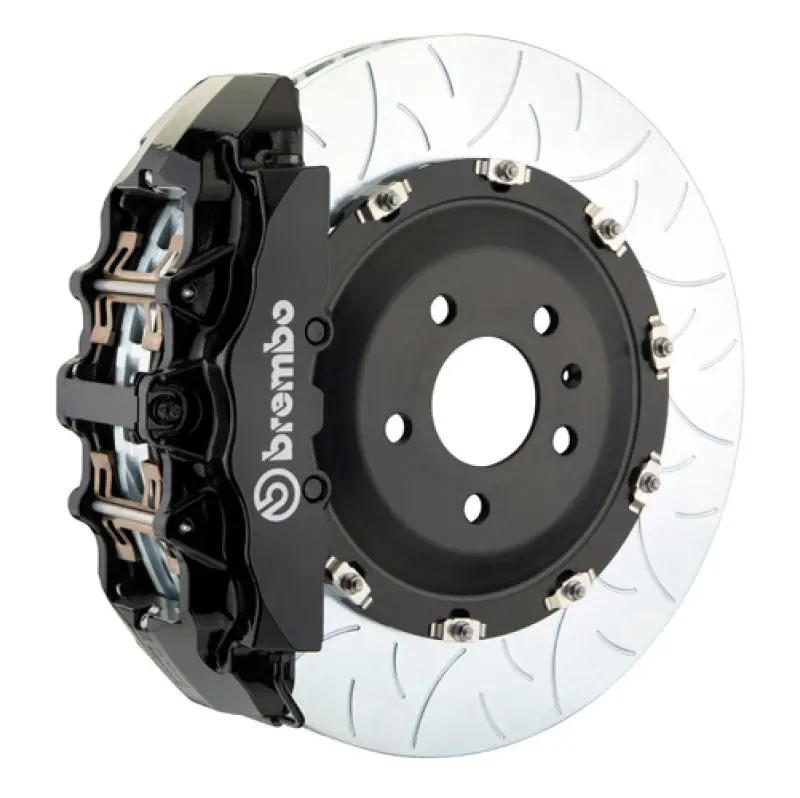 Brembo Gt Big Brake Kit Front Rotors For 2015–2023 Ford Mustang (Gt/V6/Ecoboost) – 380X34Mm, Two-Piece Slotted, Type 3 Black Finish 1