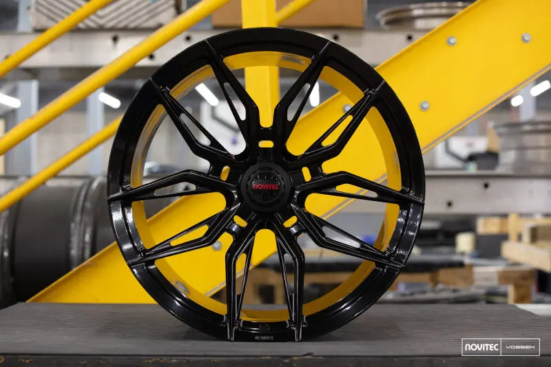 Vossen X Novitec Nf11 21X9 Inch Gloss Black Front Wheel – Et35, Designed For Ferrari 488 & F8 1