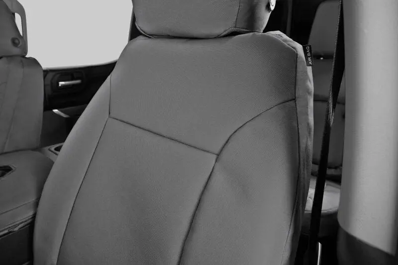 Covercraft Endura Precisionfit Seat Covers For 2015–2024 Ford Edge – Second Row, Silver-On-Silver 1