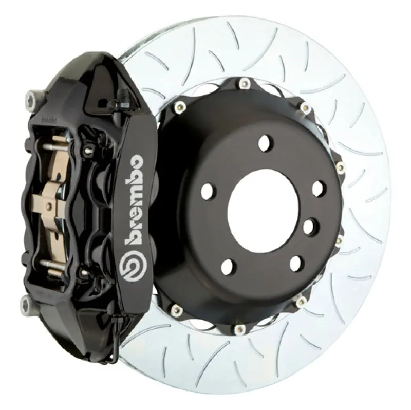 Brembo Gt Big Brake Kit For 2012–2016 Porsche 991.1 Carrera 2S (Pccb-Equipped) – Rear, 380X28Mm Slotted Two-Piece Rotors, Black Finish 1