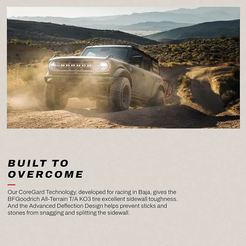 Bfgoodrich All-Terrain T/A Ko3 Lt285/75R16/C — Load Range C, 116/113S Rating 1