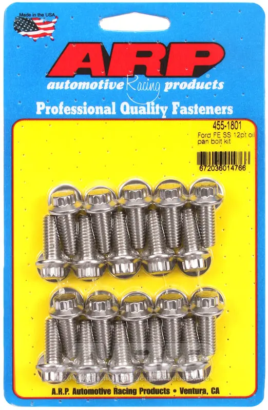 Arp Ford Fe Ss 12Pt Oil Pan Bolt Kit 1