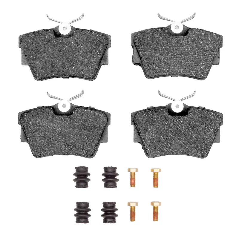R1 Semi-Metallic Rear Brake Pad And Hardware Kit For 1996–1997 Volkswagen Eurovan 1