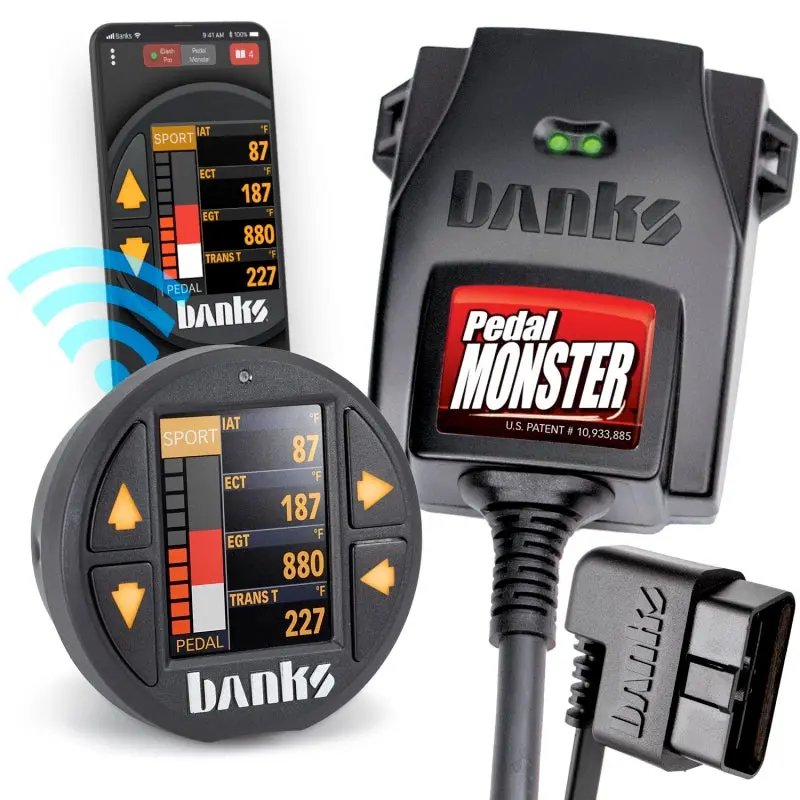 Banks Power Pedal Monster Kit Aptiv Gt 150 6 Way With Idash Pro 1