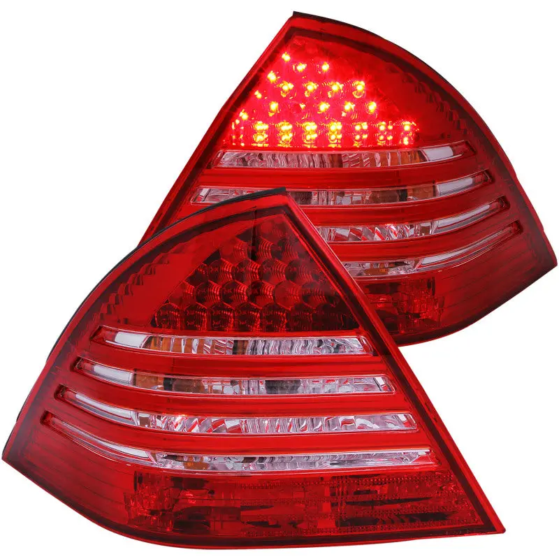 Anzo Red/Smoked Led Taillights For 2001–2004 Mercedes-Benz C-Class (W203) 1