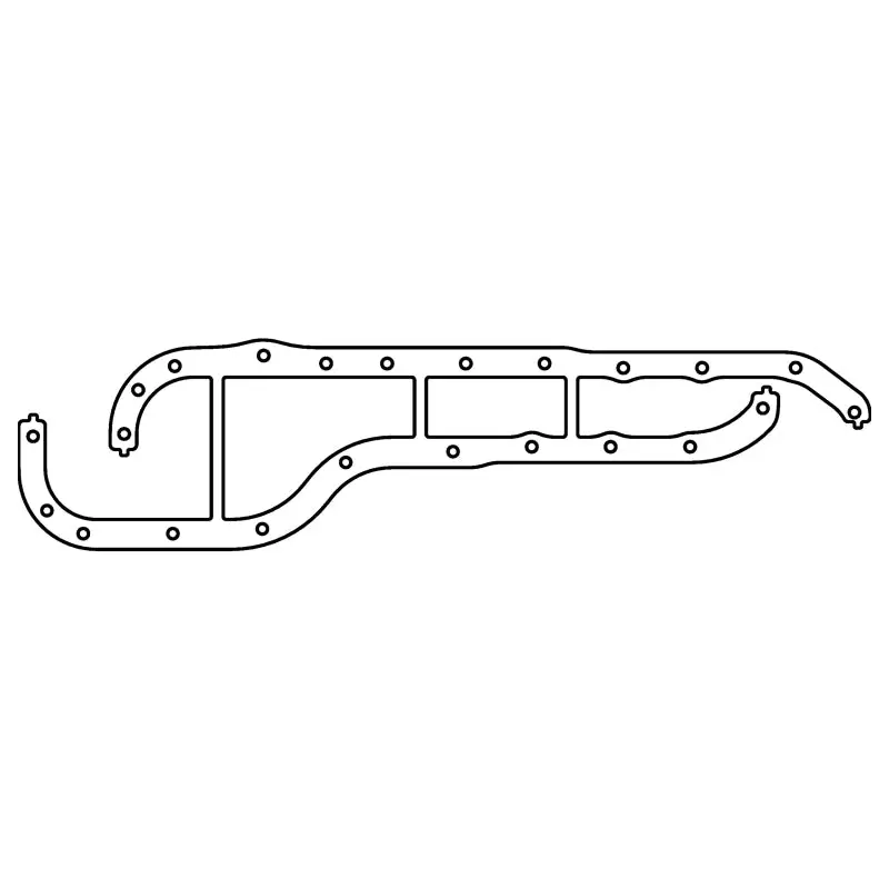 Cometic Afm Oil Pan Gasket For Ford Cosworth Yb Engines – .060" Thickness, Pan Rails Only 1