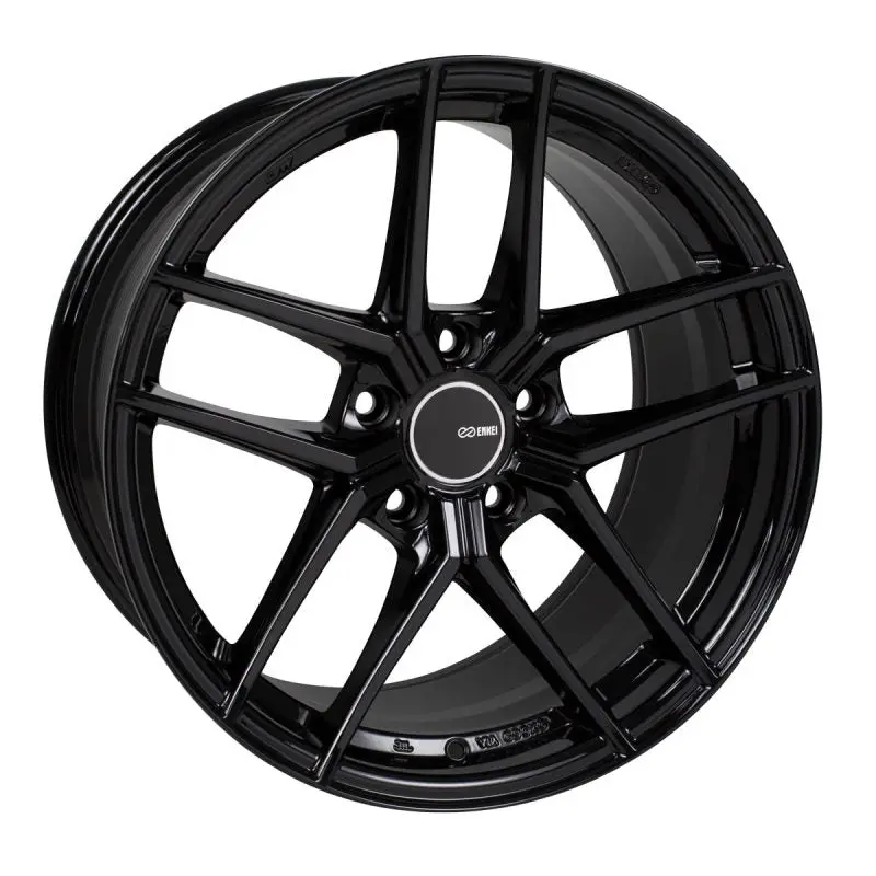 Enkei Ty5 Lightweight Alloy Wheel – 18×8.5, 5×120, 38Mm Offset, 72.6Mm Bore, Gloss Black 1