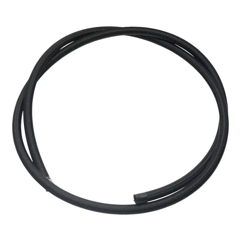 Deatschwerks 6An Black Nylon-Braided Ptfe Fuel Line – 6-Foot Length 1