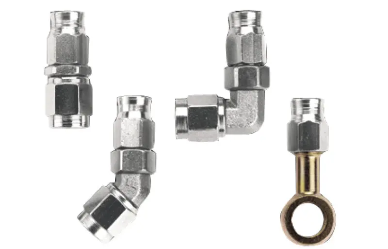 Fragola -10An Race-Rite Crimp-On Straight Hose End – High-Pressure Stainless Steel Fitting 1
