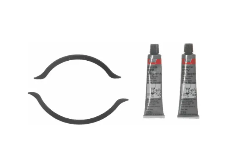 Fel-Pro 01-05 Mazda Miata Engine Oil Pan Gasket Set - Rtv Black Silicone W/ Rubber End Seals 2