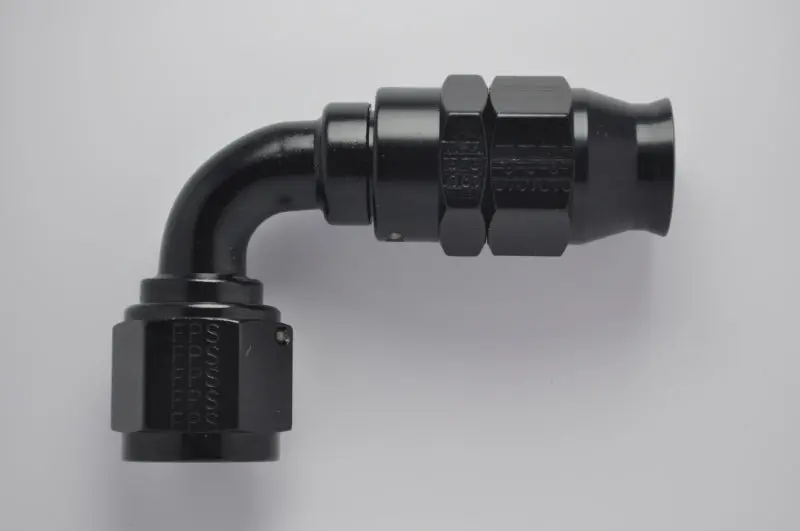 Fragola -6An Real Street X 90 Degree Hose End Black For Ptfe Hose 1