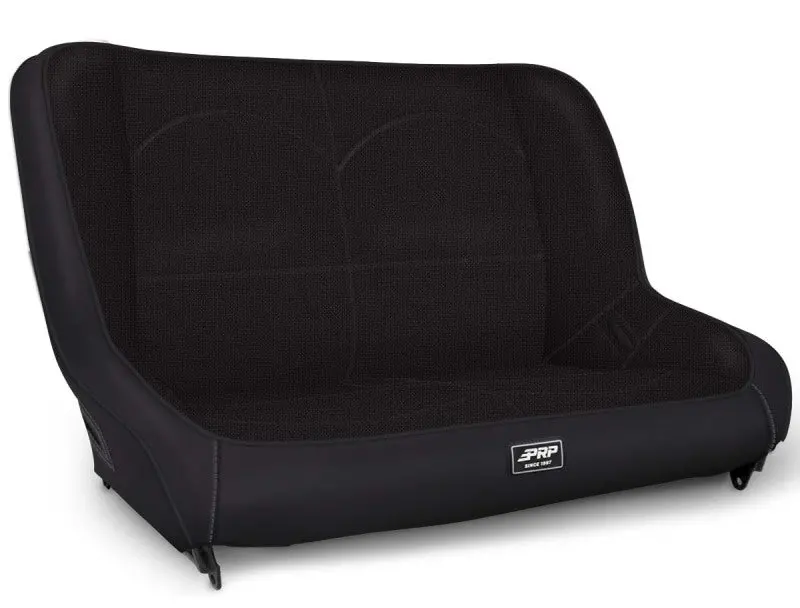 Prp Low-Back Rear Bench Seat For Jeep Cj-7 & Yj – Black Vinyl Upholstery 1