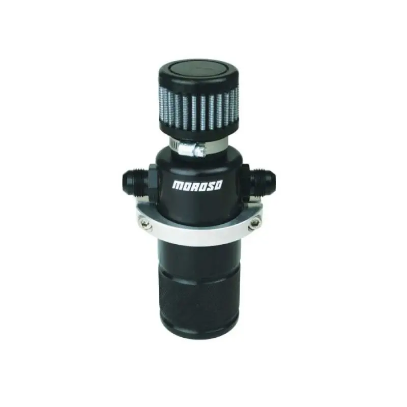 Moroso Compact Breather Tank - Black 1
