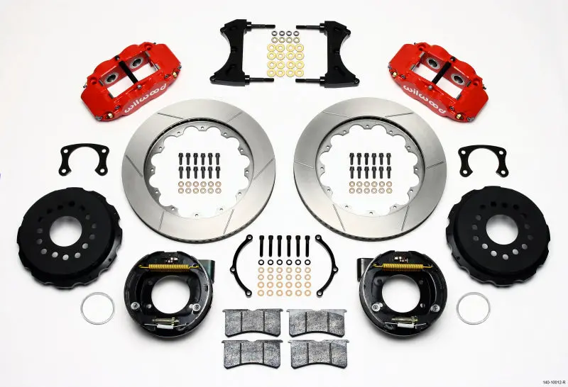 Wilwood Narrow Superlite 4R Rear Parking Brake Kit – 14-Inch Rotor, 2.5-Inch Offset, Big Ford Fitment 1