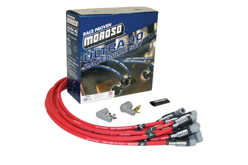Moroso Ford 351W Ignition Wire Set - Ultra 40 - Unsleeved - Hei - Red 1
