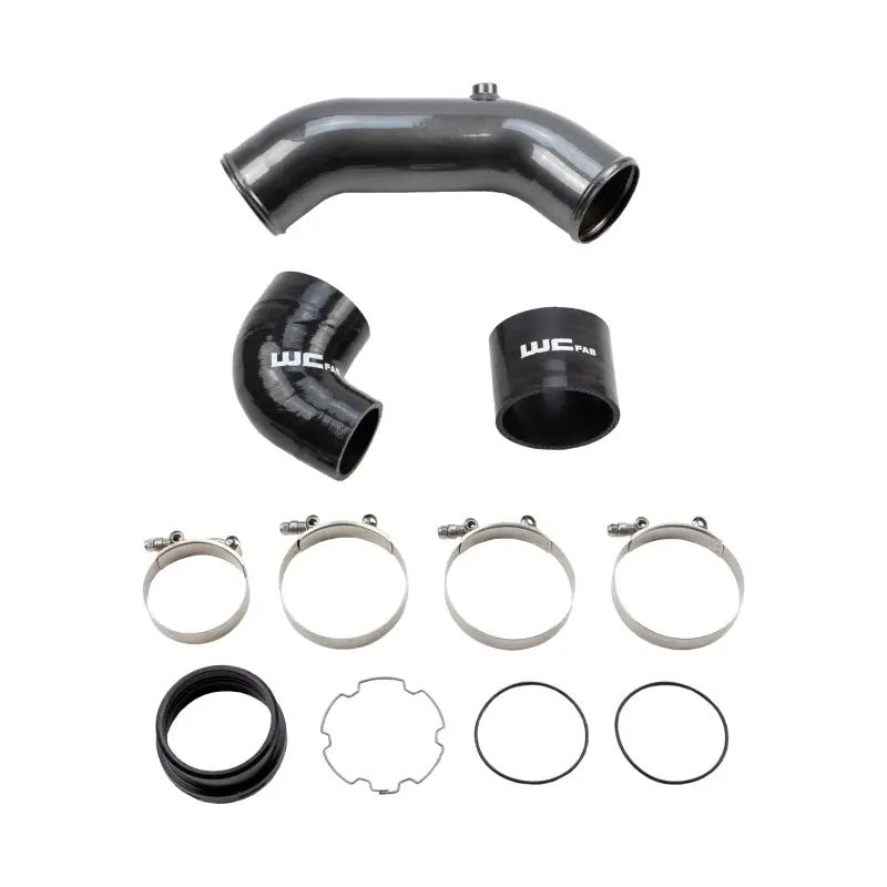 Wehrli 2017+ Ford 6.7L Power Stroke 3.5In Cold Side Intercooler Pipe - Illusion Purple 1