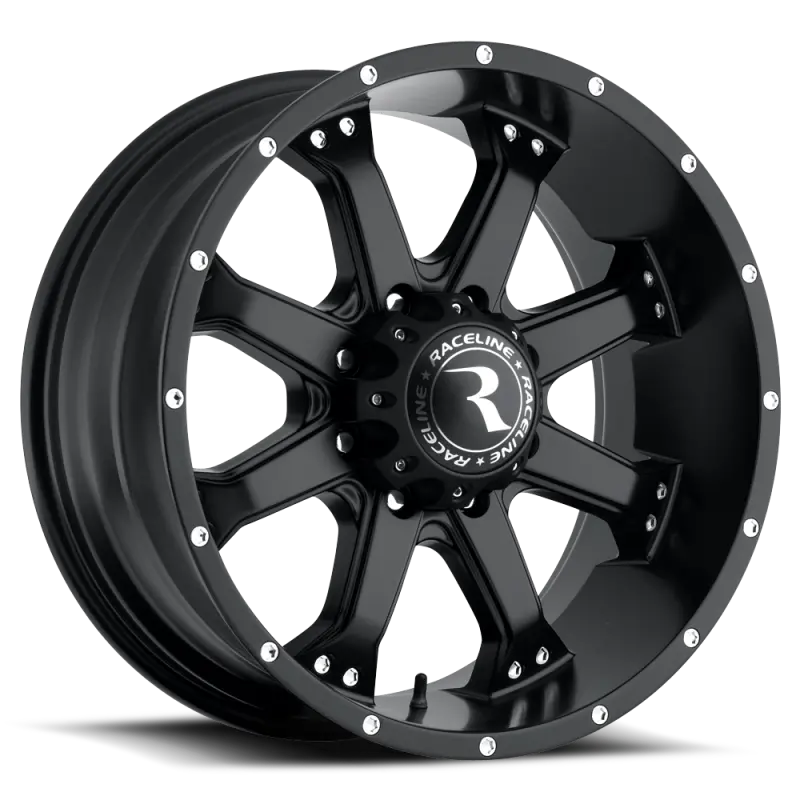 Raceline 991B Assault 20X9 Inch Satin Black Alloy Wheel – 5X127 Bolt Pattern, 18Mm Offset, 78.1Mm Bore 1