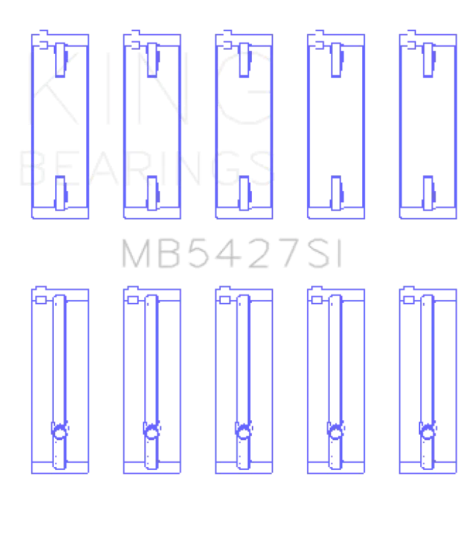 King Engine Bearings Main Bearing Kit For Honda L13A4/L15A – Oversize +0.25Mm 1