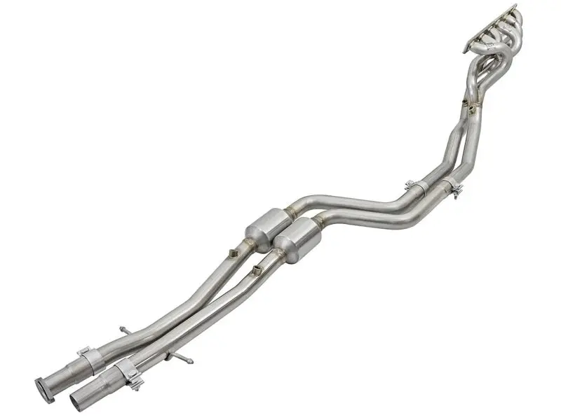 Afe Twisted Steel Long Tube Headers W/ Mid Pipes (Catted) 96-99 Bmw M3 L6-3.2L S52 1