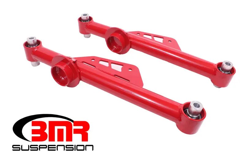 Bmr Fixed Lower Control Arms For 1979–1998 Fox-Body Mustangs – Spherical Joint Design, Red Finish 1