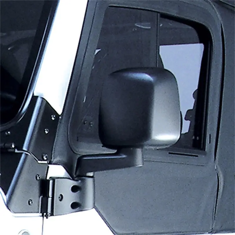 Omix-Ada Black Left-Side Door Mirror For 1987–2006 Jeep Wrangler 1