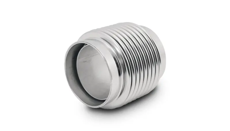 Vibrant Motorsport Bellows – 1.75" Id × 2.5" Long, 321 Stainless Steel, Electropolished, With Neck & Liner 1