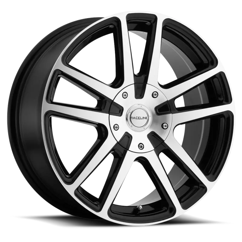 Raceline Encore 145M Alloy Wheel – 15×7″, 5×110/5×115 Bolt Pattern, 40Mm Offset, 72.62Mm Hub Bore – Black & Machined 1