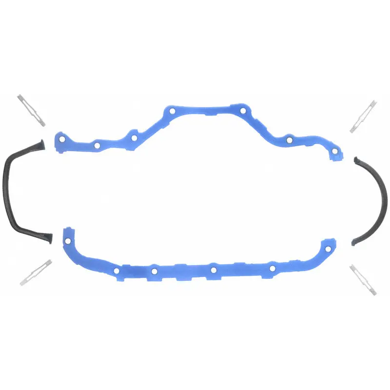 Fel-Pro Permadry Oil Pan Gasket Set – Molded Rubber Construction W/ Snap-Ups, Part #Os30612R 1