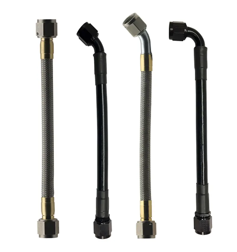 Fragola -10An Ptfe Braided Hose Assembly: Straight-To-90° Fitting, 96-Inch Length 2