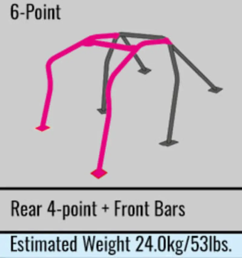 Cusco 6-Point Roll Cage – Steel Construction, Fits Mazda Rx-7 Fd3S, 2- And 4-Seat Configurations (Street/Track Use, No Cancel Option) 1
